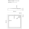 Oltens - brodzik kwadratowy VINDEL 90 x 90 wysoki 14 cm [17004000]
