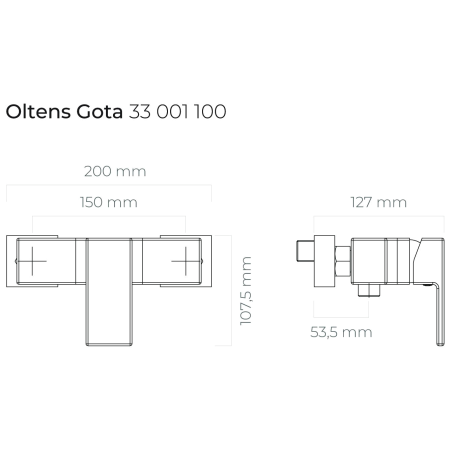 Oltens - bateria prysznicowa GOTA chrom [33001100]