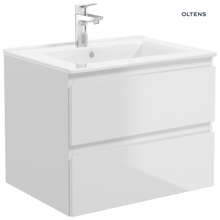 Oltens - szafka z umywalką VERNAL 60x46 biały połysk [68002000]