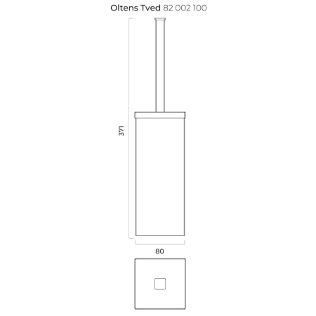 Oltens - szczotka do toalety TVED stojąca chrom [82002100]