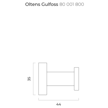 Oltens - haczyk na ręczniki GULFOSS złoty połysk [80001800]