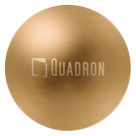 Quadron - zaślepka otworu na baterię PVD miedź szczotkowana