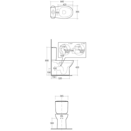 RAK - kompakt wc MORNING Rimless z deską slim wolnoopadającą i zbiornikiem