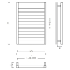Instal-Projekt - Grzejnik łazienkowy MODO 40/100 cm SREBRNY [C17]