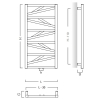 Instal-Projekt - Grzejnik łazienkowy TRICK 50/180 cm CINNAMON [C43] podłączenie dolne D50