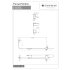 Omnires - system prysznicowy natynkowy PARMA, czarny mat [PM7444BL]