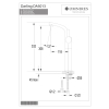 Omnires - bateria umywalkowa wysoka DARLING, 33 cm, chrom [DA5013CR]