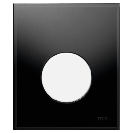 Tece - przycisk do pisuaru TECEloop szkło czarne przycisk biały [9242654]