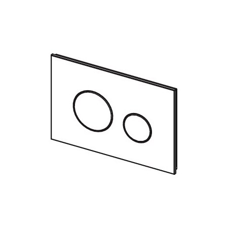 Tece - przycisk TECEloop szkło czarne przyciski chrom mat [9240655]