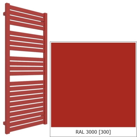 Terma - grzejnik łazienkowy MANTIS 1260 x 540 mm czerwony